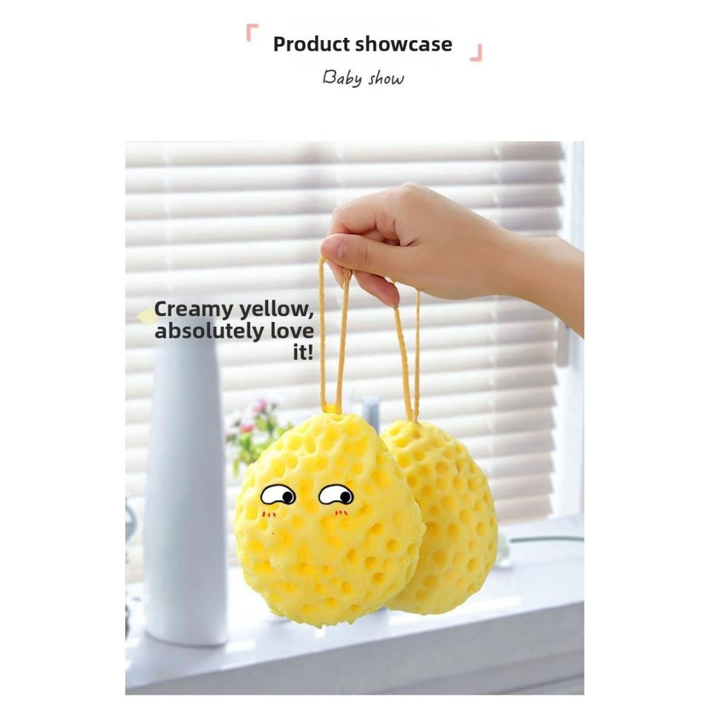 Honeycomb Bath Ball, Bath Flower, Bath Cotton for Home Use, Soft and Not Loose, Cute Children's Scrubbing Bath Ball, Foaming Bath Ball