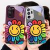 Cartoon-Blumen Lila Für Samsung A 01 02 03 Core 04 05 06 10 12 13 A14 5G 15 16 M 02 12 Note 8 9 10 20 Glas Ultra Handyhülle