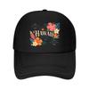 Vintage Tropical Bloom Anniversary E Mesh Baseball Cap Polyester Forward Observations Hat Adjustable Golf Hat Summer