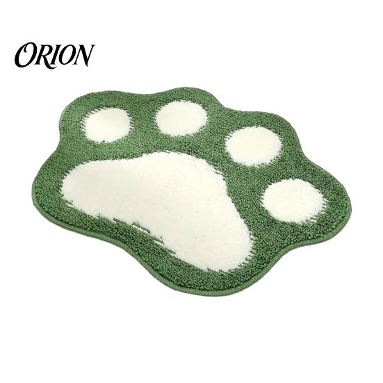 Tappetino da Bagno Spesso e Soffice, Tappetino a Forma di Zampa di Gatto, Tappeto Morbido Antiscivolo, Assorbente, Tipo Cashmere, Lavabile, Tappetino Carino per Ingresso, Bagno, Camera da Letto, Antiscivolo