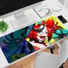 Gaming Mouse Pad Large Desk Mat Antislip Stitched Edges Cute Anime Girl Colorful Cartoon Print Waterproof Mat for Home