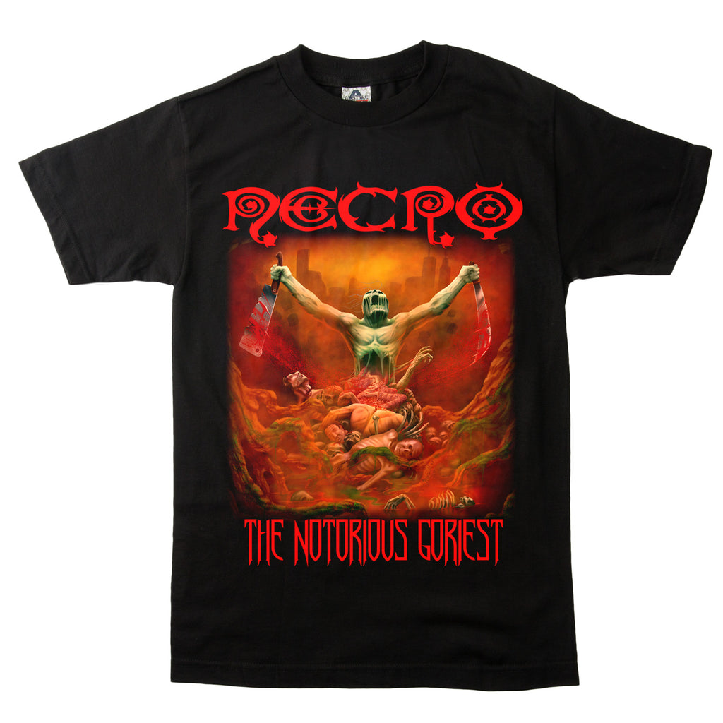 Retro Necro Band Graphic Cotton T-shirt Unisex Summer Short Sleeve Fashion Brand Tee Luxury Casual Vintage Retro Top