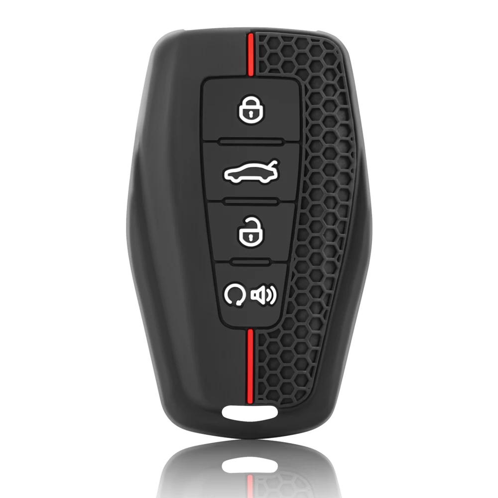 

Силиконовый чехол для автомобильного ключа для Geely Coolray X6 Emgrand Global Hawk GX7 Аксессуары красный