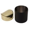Desktop Trash Can Stainless Steel Household Mini Trash Basket Clamshell Paper Basket with Gold Lid