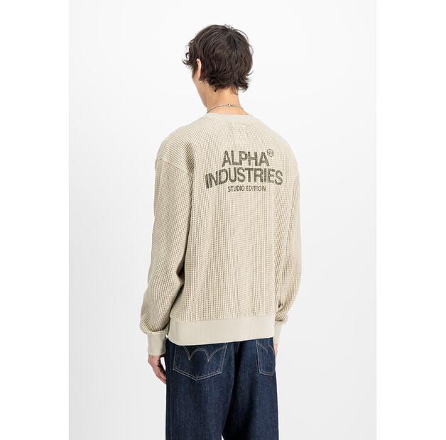 Толстовка Alpha Industries Studio Waffle Sweatshirt