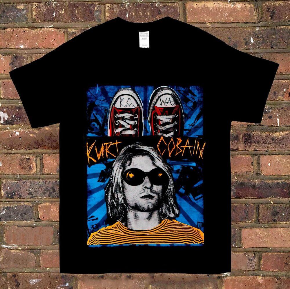 

Курт Кобейн Nirvana Nirvana Рубашка Курт Кобейн Черная футболка унисекс