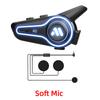 New A3 Motorcycle Helmet Bluetooth Headset Noise Reduction Waterproof Wireless 5.4 RGB Light 1000mAh Battery Music Player HIFI