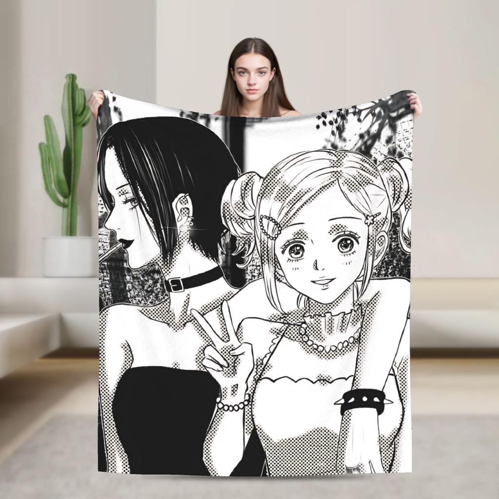 Nana Anime Blankets Flannel Funny Soft Throw Blankets for Chair Covering Sofa Autumn/Winter