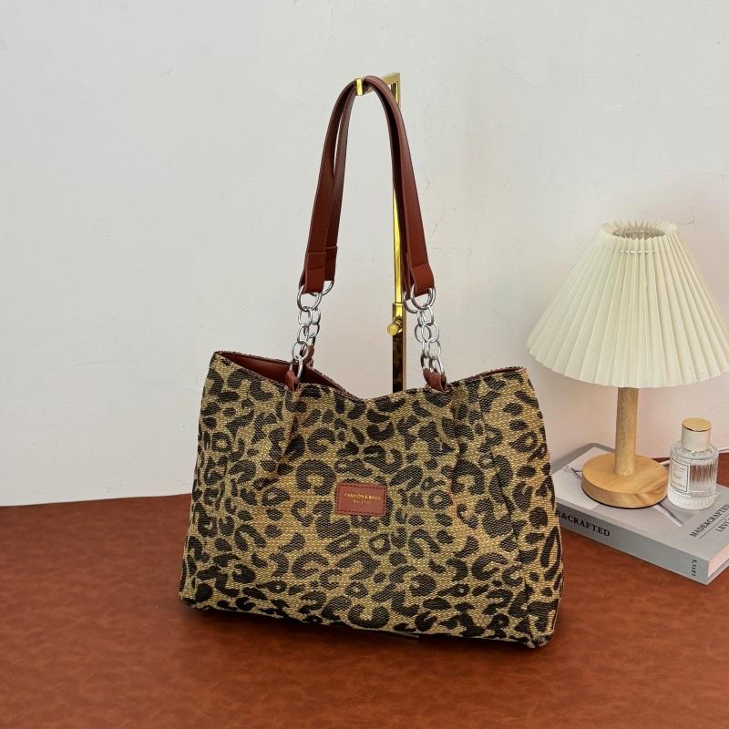 Leopard Print Shoulder Bag Women's Leopard Print Tote Bag