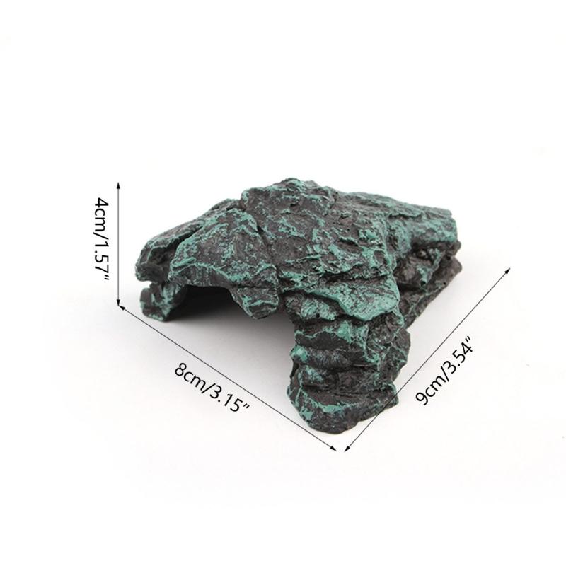 Resin Cave Rock Ornaments DIY Resin Fish Tanks Artificial Aquariums Simulation Cave Rock Cave for Reptiles Shelter
