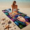 Coraline Adventure Stylish Digital Printing Beach Towel Quickdrying Absorbent Blanket For Beach Pool Gym Travel Christmas Gift C92260