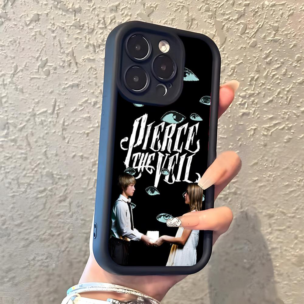Pierce The Veil Band Phone Case For IPhone 17 Pro Max 16 15 14 Pro Max IPhone 13 Pro Max 11 Plus Silicone Cover