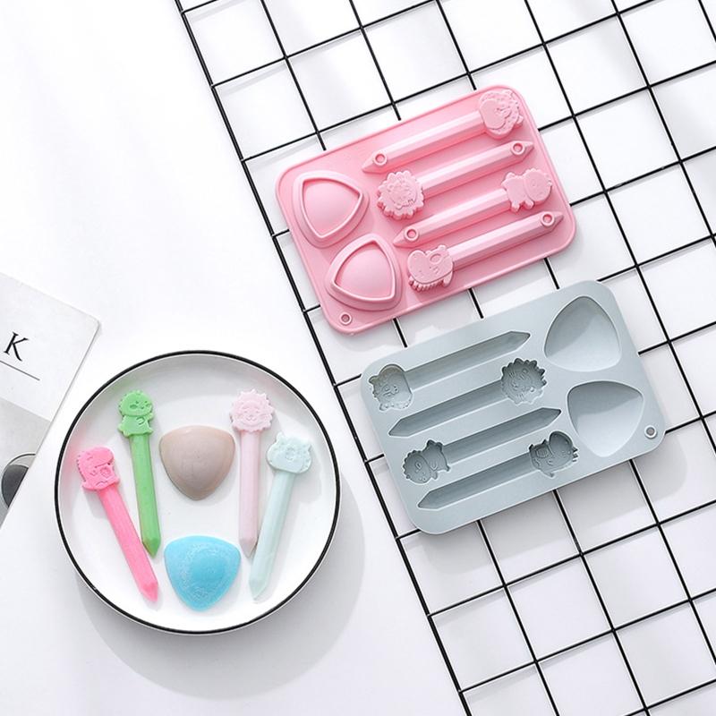 Stampo in Silicone per Pastelli da Pittura Tazza Disegno Bambino Stampo per Cupcake Cioccolato Fondant Strumenti Decorazione Torta Stampini per Pasta di Caramelle