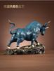 High Grade GOOD LUCK Mascot Stock Market Bull Career Wealth Bull Bronze Statue HOME Shop Club BAR Company Decoration