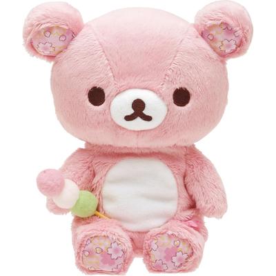 San-X Rilakkuma "Sakura Thema Plüschtier" Sammelbares Sitzendes Plüschtier Rilakkuma MV22601 Größe: Ca.. H170 x B155 x T90mm