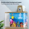 Akvariumo fonas dvipusis 3D efektas Skaidrus spausdinimas Terariumas povandeninis pasaulis Akvariumo dekoravimo plakatas Fono paveikslėlis