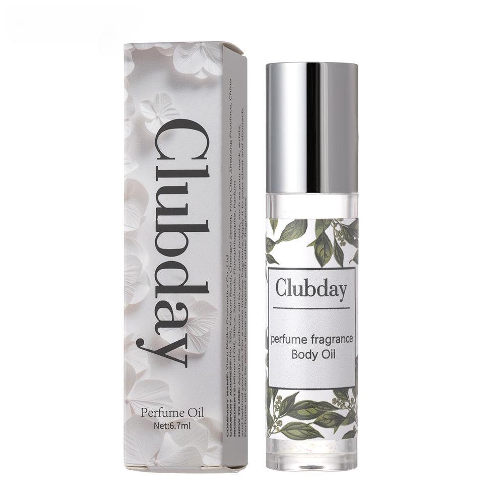 Long-lasting floral scent, moisturizing and fine shimmer. Brightening and highlighting body oil. Roll-on design for easy application