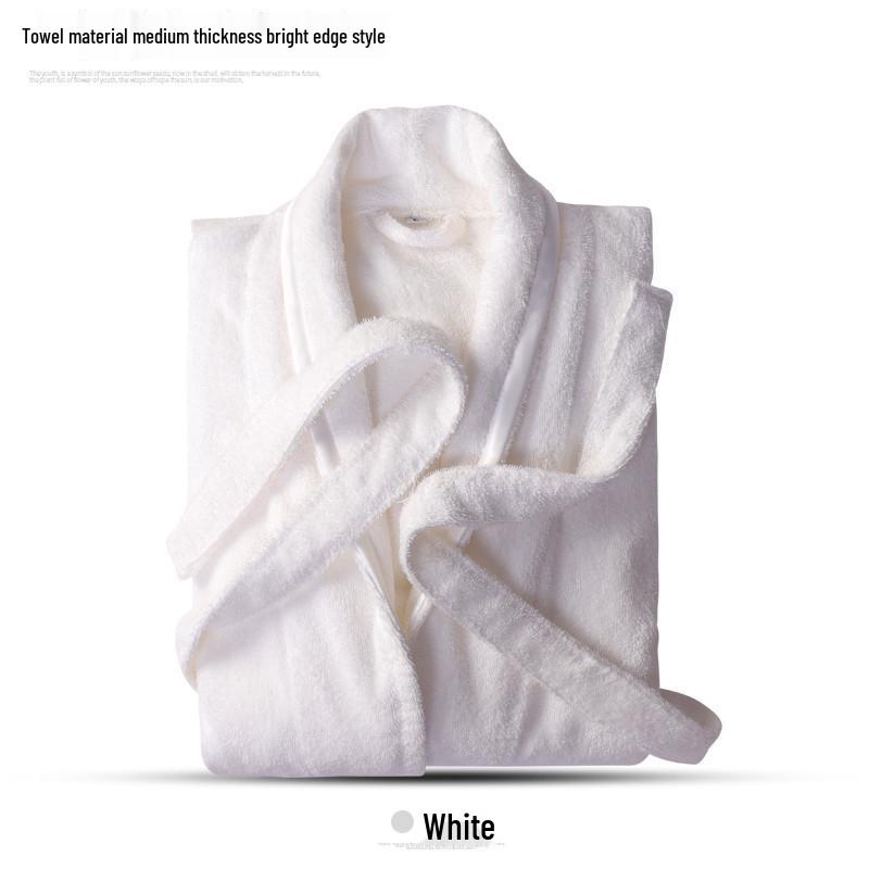 Cotton Unisex Bathrobe - Warm Yukata Style for Couples, Plus Size, Ideal for Hotels