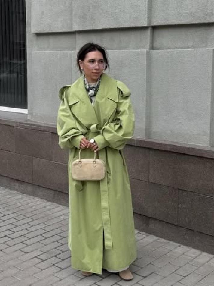 Women's Fashion Lapel Belted Long Trench Coat - Autumn/Winter 2025 Collection