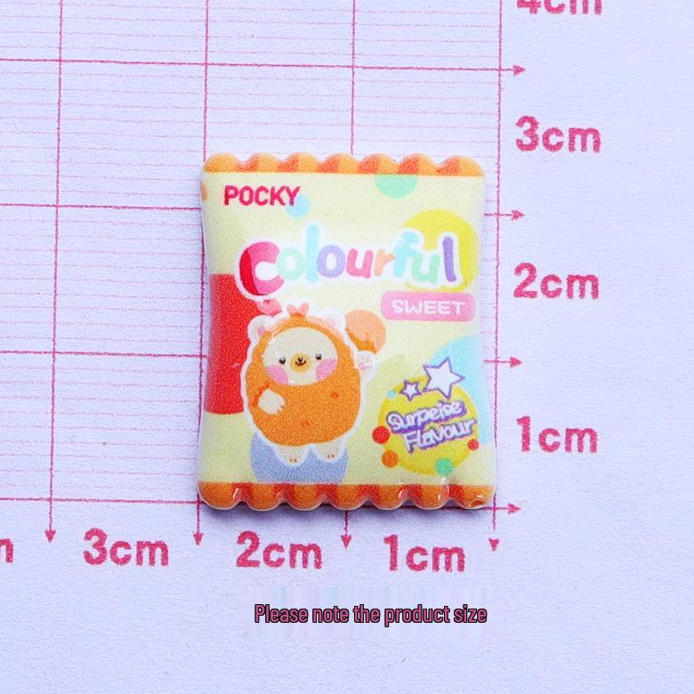 Glossy Handmade Cartoon Candy Resin Hair Clip DIY Accessories.