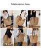 Large Capacity Straw Woven Shoulder Tote - Ideal for Seaside Vacations and Commutes