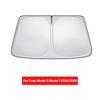 For Tesla Model Y Juniper Model 3 Highland Windshield Sunshade Sun Blockage Foldable Heat Insulation Sunshade Storage Bag Amagi