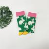 1 Pair Cartoon Cute Bunny Pattern Color Clashing Fashion Comfortable Women's Mid-calf Socks Suit In All Seasons