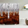 Fairy Tale Dream Forest Garden Shower Curtain Waterproof Fabric Bathroom Curtains Oil Painting Landscape Bath Screens With Hooks