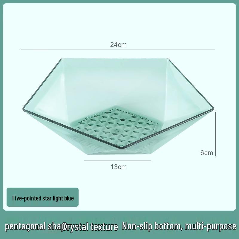 2023 Luxury Crystal Fruit Bowl for Coffee Table or Living Room