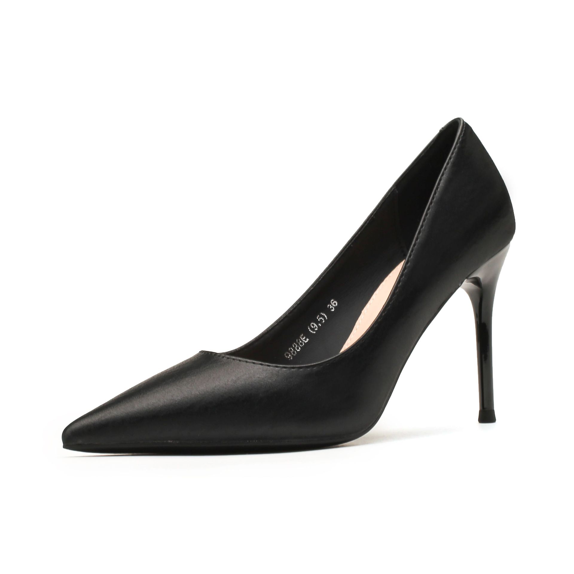 

Satin stiletto pointed high heels wedding shoes banquet dress matching temperament women s shoes 40