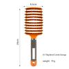 Nylon Boar Bristle Brush Teeth Top Selling Vent Hair Brush Rubber Handle Detangling Hair Comb Oval Scalp Massage Brush for Women
