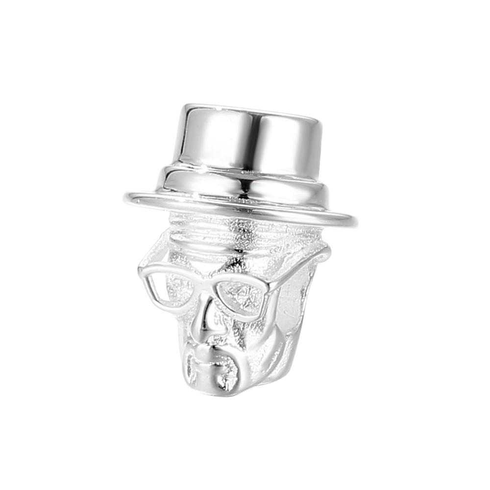 Halloween-Kollektion Echtes Kupfer Hexe Magisches Buch Skelett Kürbis Dämon Lichterkette Dekoration Passend für DIY Armband Halskette Geschenke