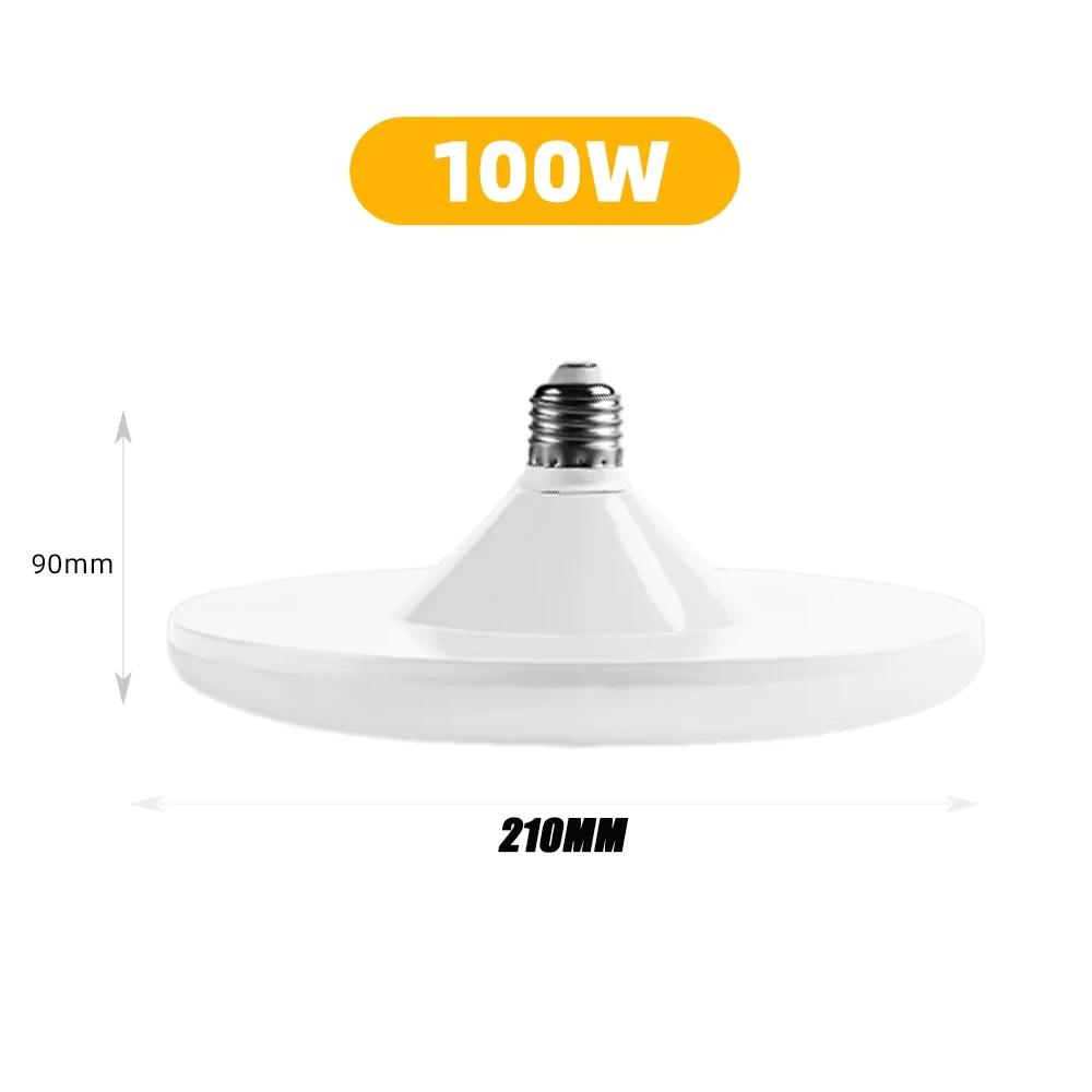 Soclu E27 Bec LED AC220V 20/30/40/60/100W Alb Lampă cu economie de energie Formă UFO Lampă mare de lumină Pentru casă Living Dormitor