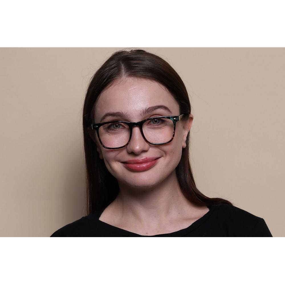 Full Rim Square Blue Tortoise Smartbuy Collection Cest Cp112g Fashion Unisex Eyeglasses