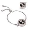 Bracelet Diffuseur d'Huiles Essentielles Acier Inoxydable Médaillon d'Aromathérapie Bracelet Réglable pour Femmes Filles