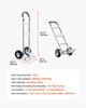 VEVOR Hand Truck, 226.9 Kg Load Capacity, Heavy-Duty Hand Truck Dolly with Non-Slip Wheels & Handle