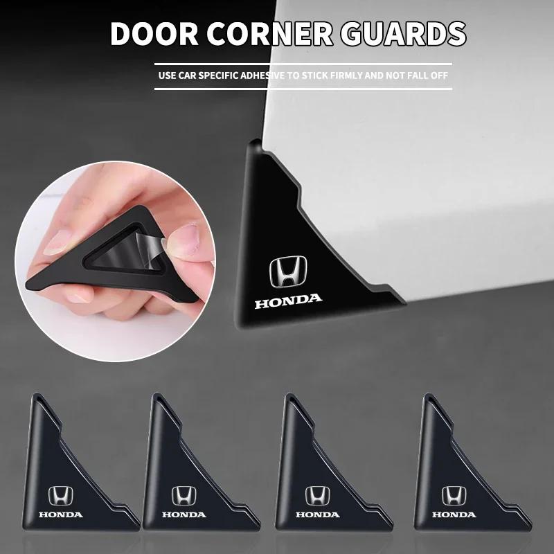 2Pc Car Door Corner Anti Scratch Protector Sticker For Honda Civic Accord Fit Jazz CRV BRV HRV Insight Pilot Passport TYPE-R KU9