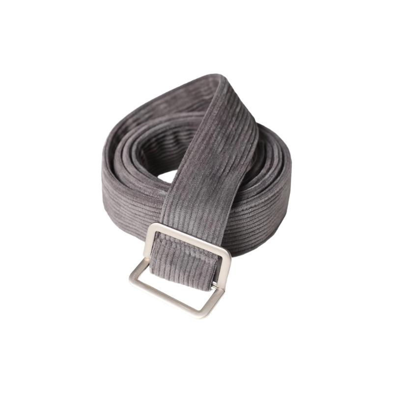 Ретро Вельветовый Пояс Эластичный Пояс Унисекс Легкий Дизайн Удобный Пояс Для Повседневной Одежды темно серый