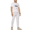 Puma Casual Sports Letter Print Round Neck Breathable Short Sleeve T-Shirt Men Tops White 844612-02