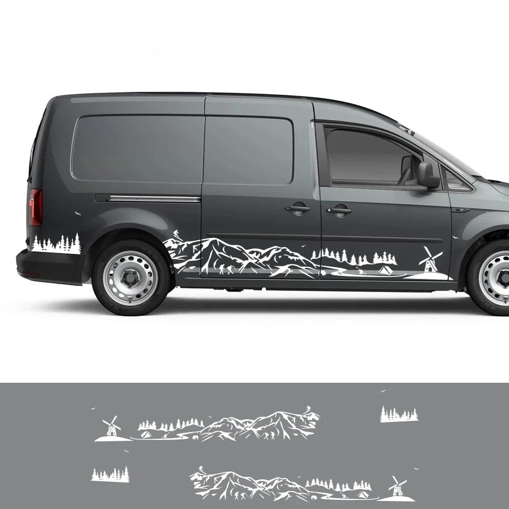 Car Stickers For Volkswagen VW Caddy MK1 MK2 MK3 MK4 4 3 2 Maxi Kombi Camper Van Vinyl Decals Decoration Auto Tuning Accessories
