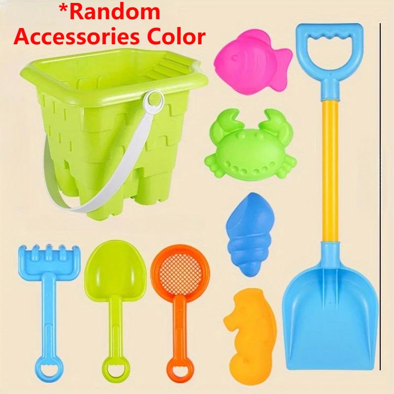 Beach Toys Set for Kids Toddlers Girls Sandcastle Sand Bucket Shovels Animal Sand Molds Travel Sand Toys for Beach Sandbox Toys