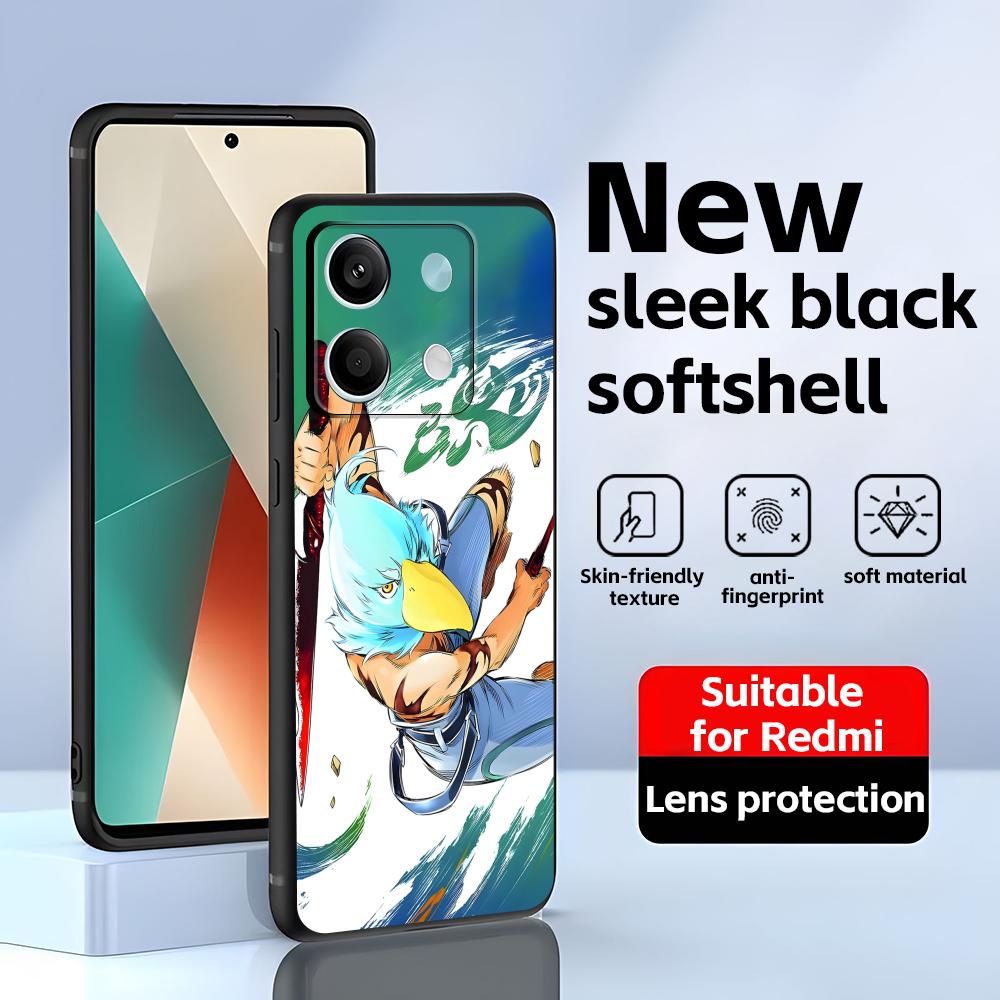 Shangri-La Frontier  Phone Case For Redmi Note 14 13 12 11 Pro Plus S 5G 14C A3 Soft Black Phone Cover