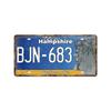 Vintage Tin Art with 1530 License Plate Design: Ideal for American - style Background Wall Decor
