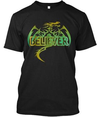 Original Dragon Believer Gift Fun T-Shirt Made In the USA Size S To 5XL