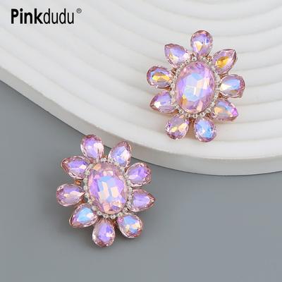 Boucles d'oreilles à tige en forme de fleur en acrylique 3 couleurs, nouvelle mode, romantique, luxe, créative, géométrique, pour femmes, bijoux PD1322