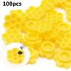 100Pcs Honeycomb Plum Blossom Shaped Grafting Eyelash Delay Cup Eyelashes Glue Holder Eyelash Extension Makeup Supplies