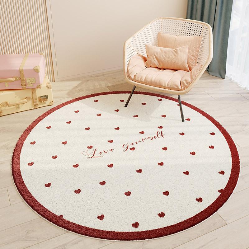 

Цветочный круглый ковер для гостиной, журнальный столик, коврик для рабочего стола, вращающийся стул, коврик для спальни, прикроватный ковер 160 * 160cm