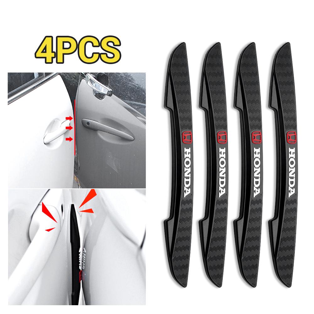 FIQ1 4Pcs Car Door Protectors Anti-scratch Strip Auto Exterior Accessories For Honda Civic XR-V HR-V City Accord Odyssey Spirior CRV