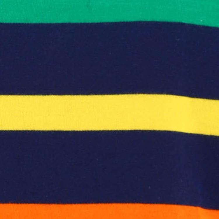 Polo Ralph Lauren SS22 Tricou cu mânecă scurtă cu gât rotund cu dungi Bărbați Topuri Albastru 860413-001