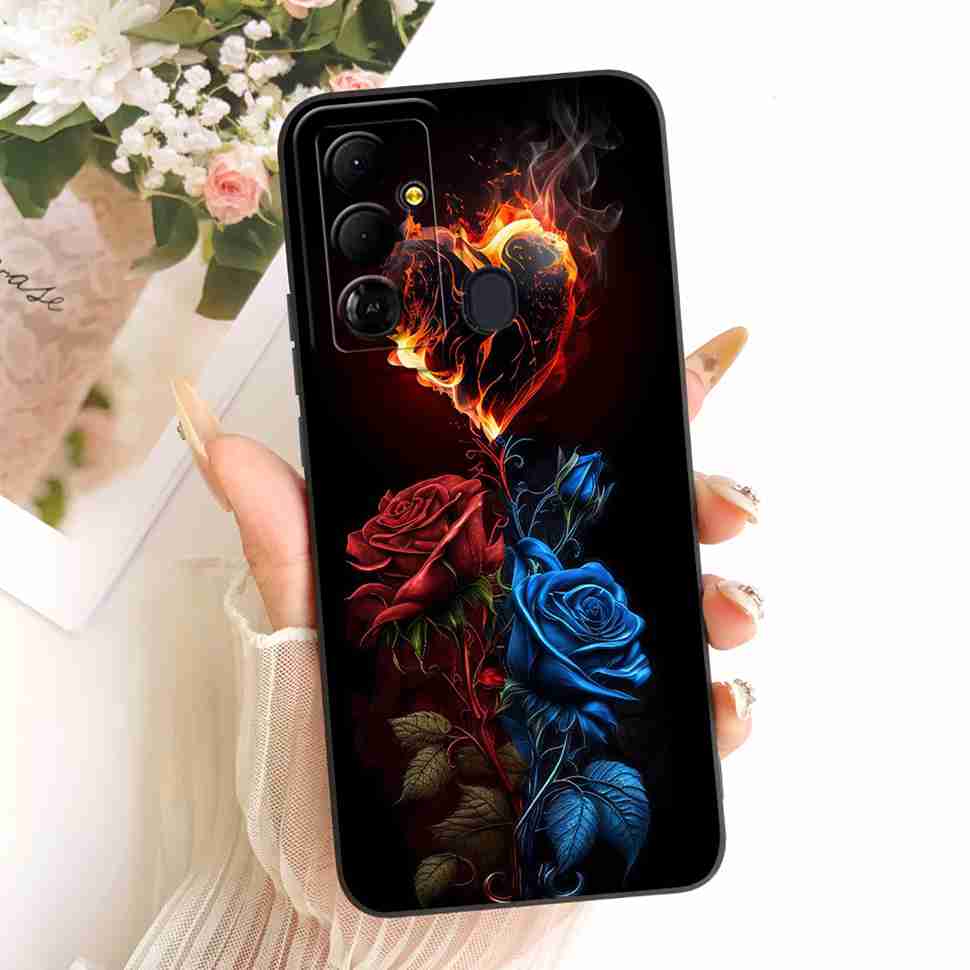 For Tecno Pop 6 Go BE6j Case Simple Style Silicone Shockproof Back Cover Coque For Tecno Pop6 Go POP 6 GO Phone Bumper Shell